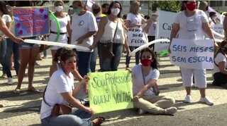 Brazil: Teachers of Rio de Janeiro protest over resumption of face-to-face classes