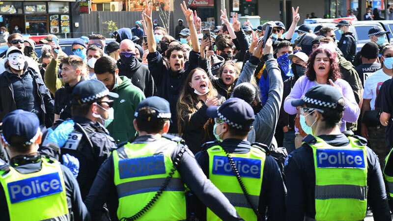 COVID-19 Pandemic: Several people arrested in illegal protests in Melbourne