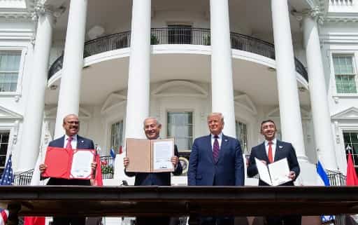 Two rockets fired from Gaza as Israel, UAE, Bahrain sign Trump-brokered accords
