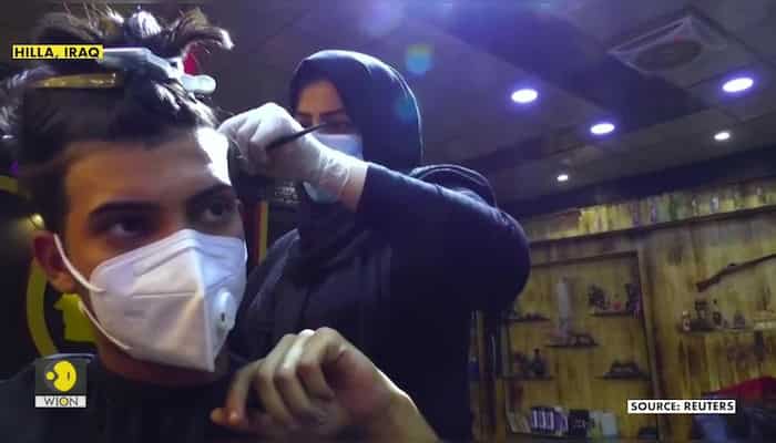 First woman to cut men’s hair makes waves in Babylon