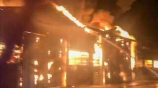 Explosions spark huge fire in Italian port, no casualties