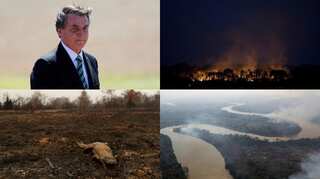 Fires can't spread in Amazon rainforest because it is 'wet', says Bolsonaro