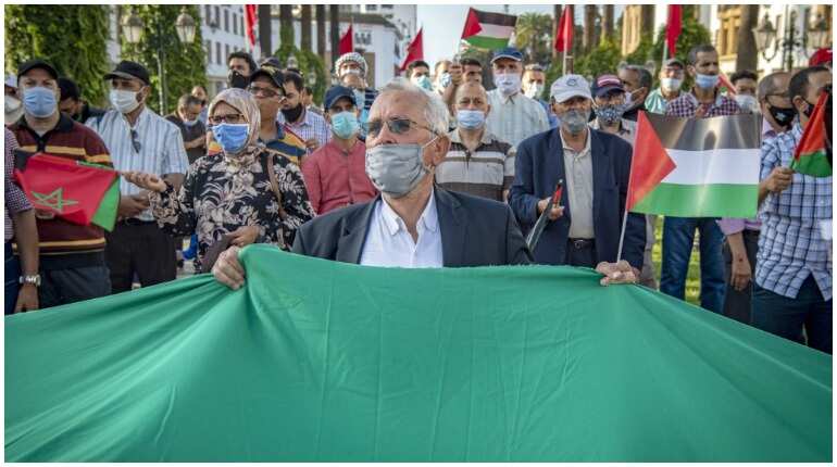 Protest in Morocco against UAE and Bahrain's peace deal with Israel