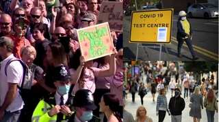 'Second wave coming': Anti-lockdown protests in London amid surge in COVID-19
