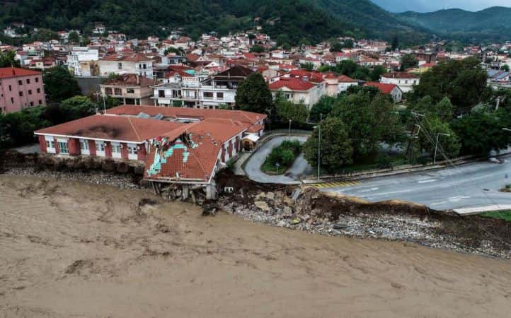 Two killed in hurricane-like storm in Greece, many people feared missing