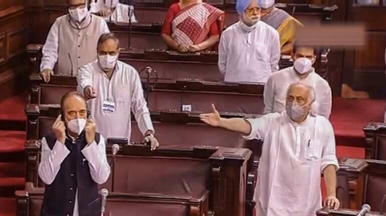Rajya Sabha adjourned for the day amid uproar over suspension of members Rajya Sabha adjourned for the day amid uproar over suspension of members