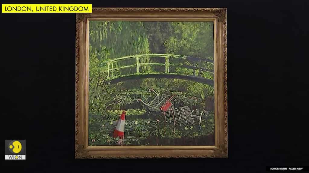 Banksy's contemporary take on Monet up for online auction at Sotheby's