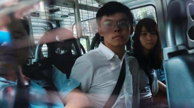 Hong Kong activist Joshua Wong arrested for 'unauthorised assembly'