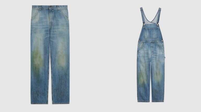 Netizens go no holds barred after Gucci unveils stained jeans worth $1,200