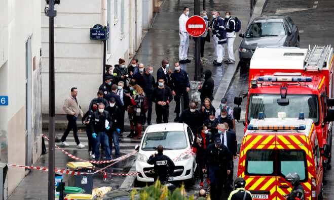 Paris: Four injured in knife attack near former Charlie Hebdo office