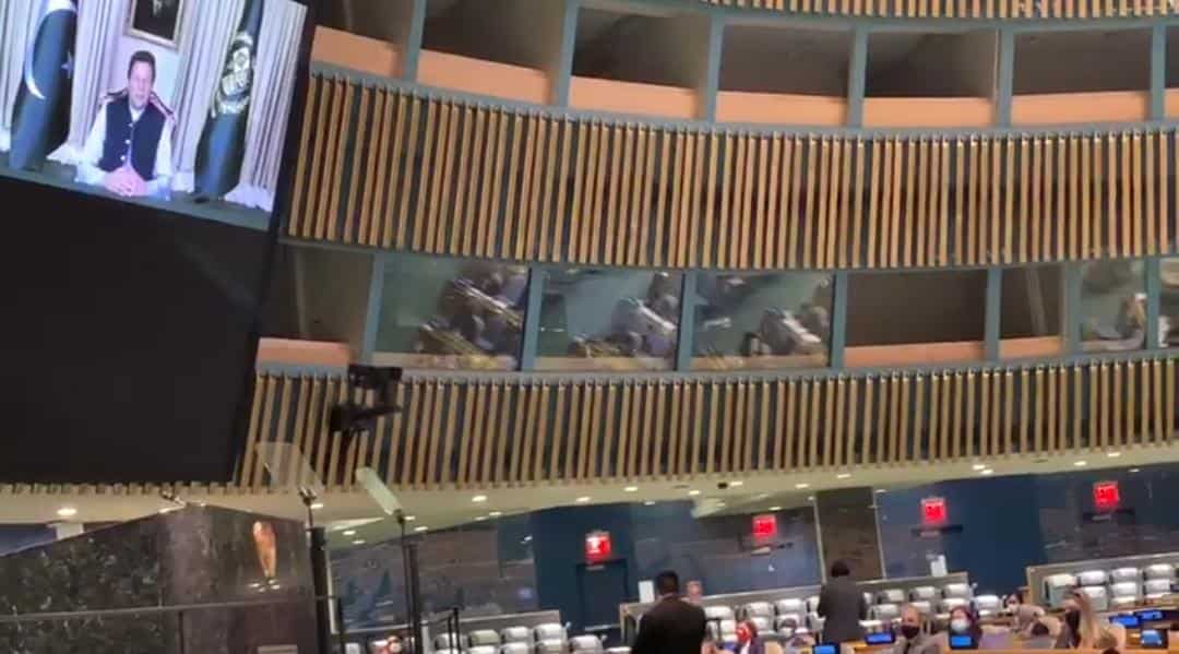 Indian diplomat walks out of UNGA hall as Pak PM mentions Kashmir in speech