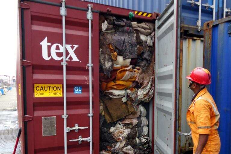 Sri Lanka returns containers of illegal waste to Britain Sri Lanka returns containers of illegal waste to Britain