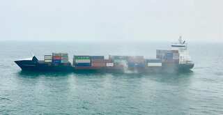 Container vessel ablaze off West Bengal Coast, Coast Guard mobilizes 3 ships and 1 aircraft