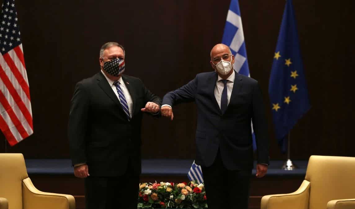 Pompeo urges Greece, Turkey to resolve Mediterranean row; pledges support Pompeo urges Greece, Turkey to resolve Mediterranean row; pledges support