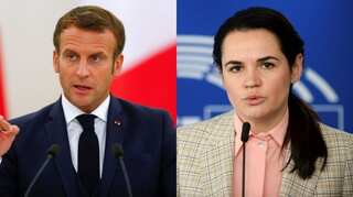 Emmanuel Macron invites Belarus opposition leader to address French parliament