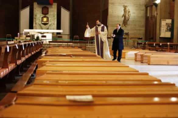 Italy: Priest tells of coffins in church amid coronavirus pandemic