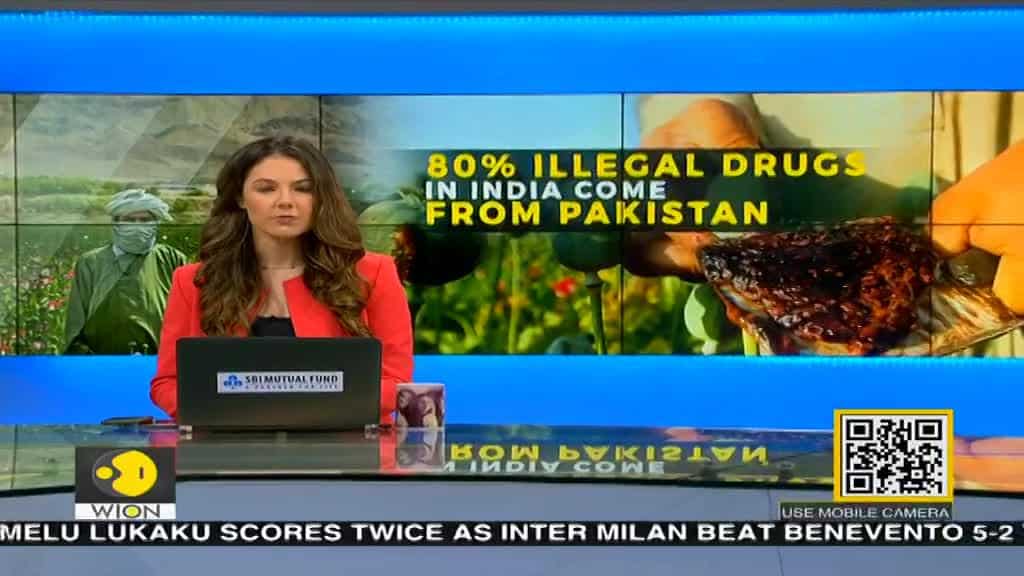 More than 80% of illegal drugs inflow into India, come from Pakistan