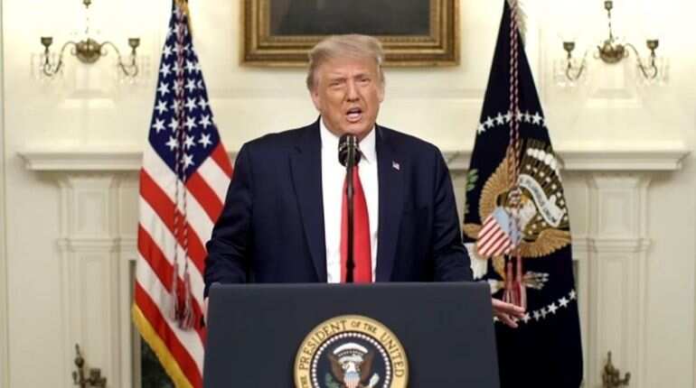 Donald Trump claims 'end of pandemic in sight' at Al Smith Dinner before US election 2020
