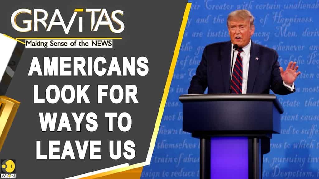 Gravitas: Presidential Debate Impact? Americans want to move to 'Canda'