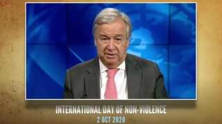 On Gandhi's birth anniversary, UN chief reiterates call for global ceasefire