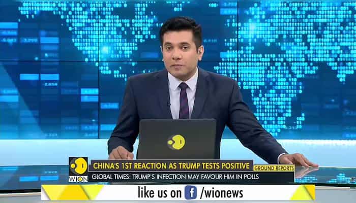 China's 1st reaction as Trump tests positive