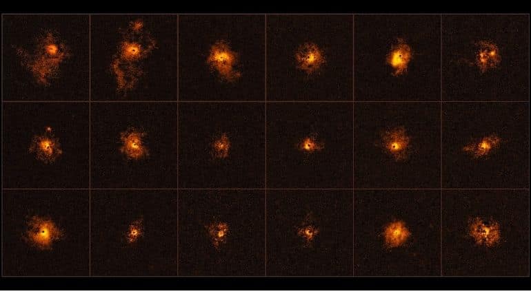 At the edge of time, a litter of galactic puppies At the edge of time, a litter of galactic puppies