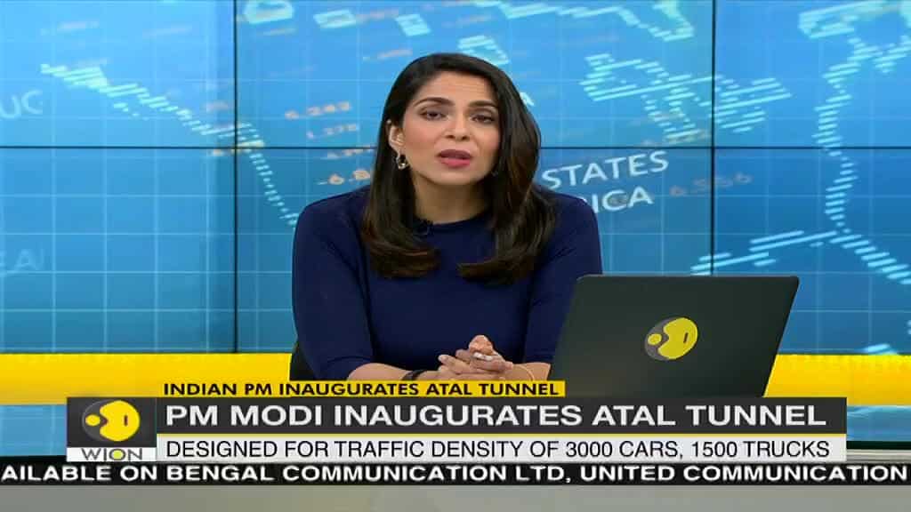 Indian PM inaugurates Atal Tunnel | Designed for traffic density of 3000 cars, 1500 trucks
