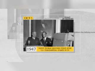 October 05 in history: First-ever US presidential speech on TV and more