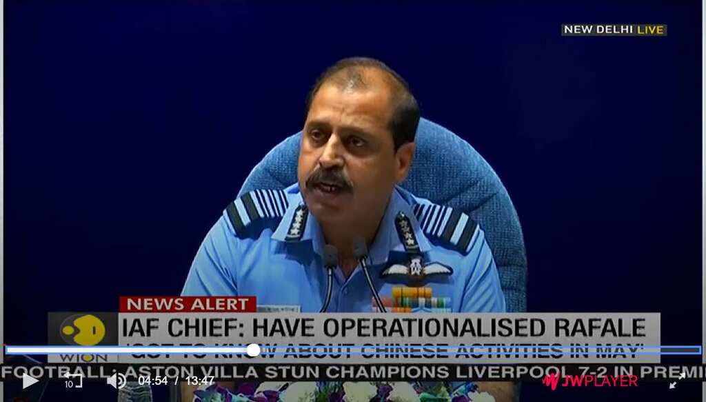 IAF Chief: Ready for a two-front war, warns China and Pakistan