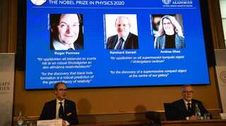 Trio awarded Nobel Physics Prize for research into black holes