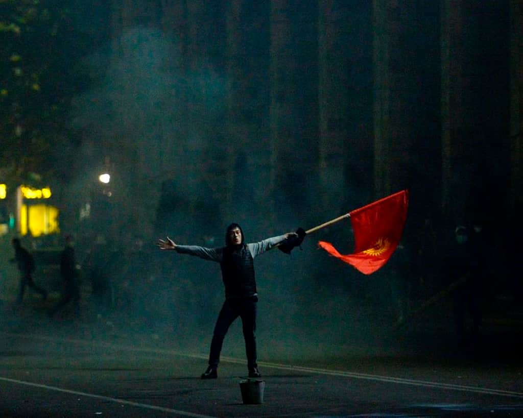 Kyrgyzstan: Police use tear gas as protests erupted after election results declared