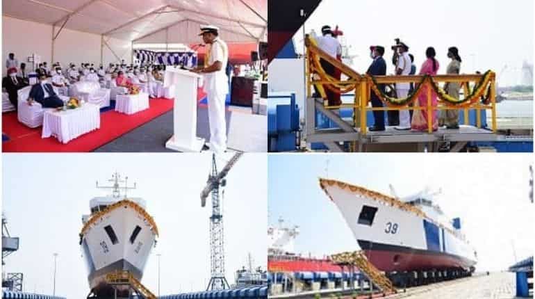 Chennai: Indian Coast Guard launches offshore patrol vessel 'Vigraha'