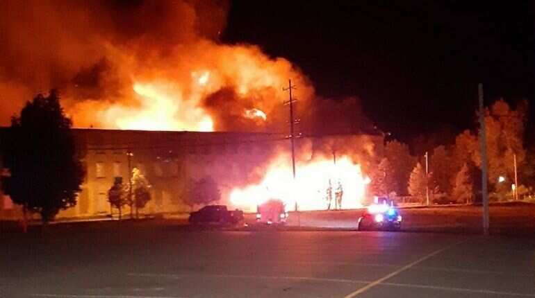 US: Fire breaks out at historic Hastings manufacturing building