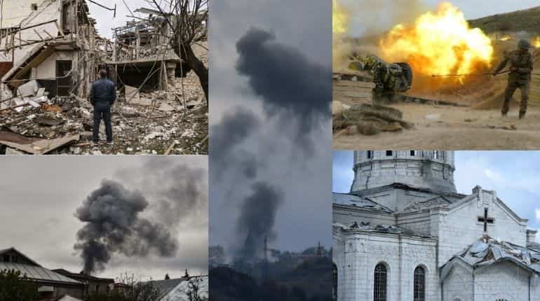 Armenia says historic cathedral in Nagorno-Karabakh hit as fighting continues with Azerbaijan forces