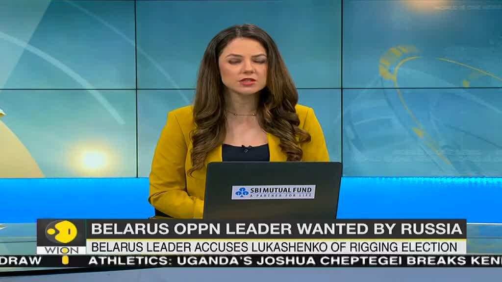 Belarus opposition leader Sviatlana Tsikhanouskaya on Russia's wanted list