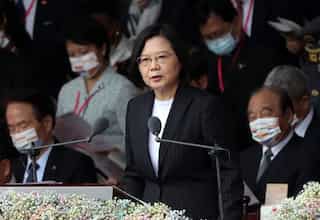 In National Day address, Taiwan president calls for dialogue with China