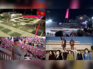 'Not a single person with virus': North Korea conducts pre-dawn military parade