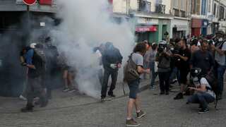Tear gas used, 28 arrested in protests in US