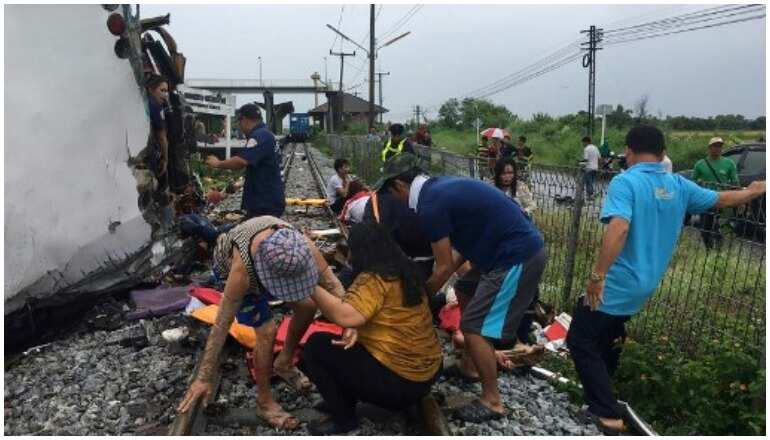 Thailand: Collision between bus and train claims 17 lives Thailand: Collision between bus and train claims 17 lives