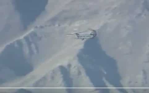 IAF's Chinook helicopter carries out night sortie from Leh airbase. Watch video IAF's Chinook helicopter carries out night sortie from Leh airbase. Watch video