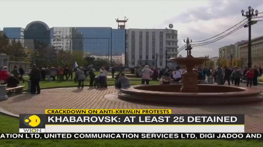 Police crack down on marathon anti-Kremlin protest in Russia's Far East
