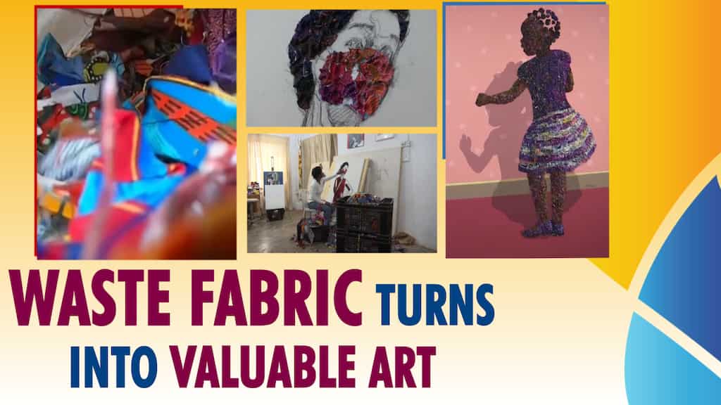Cut from the same cloth, Nigerian waste fabric becomes art