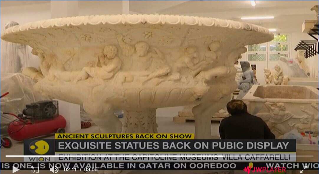 Exquisite statues back on public display in Rome - World News