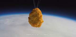 A British supermarket just launched a chicken nugget into space