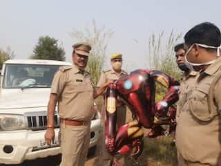 'Ironman' shaped balloon spotted in sky in Uttar Pradesh