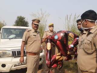 'Ironman' shaped balloon spotted in sky in Uttar Pradesh
