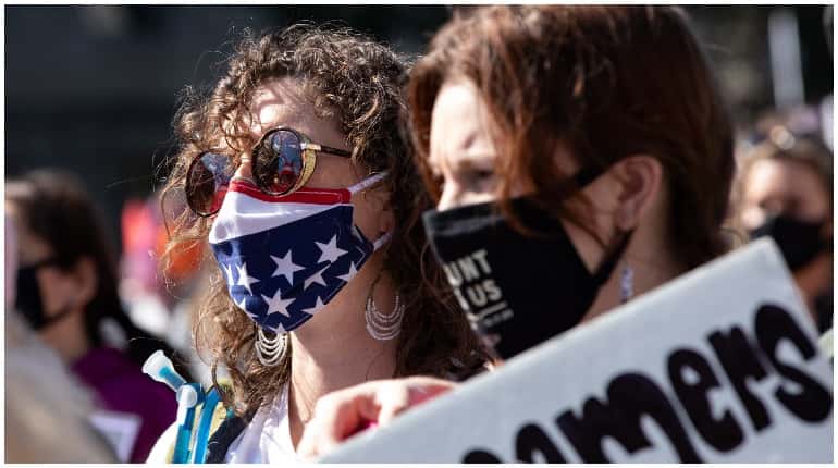 Women take a stand in Washington, both for and against Barrett Women take a stand in Washington, both for and against Barrett