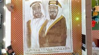 Saudi woman makes world's 'largest coffee painting' in 45 days