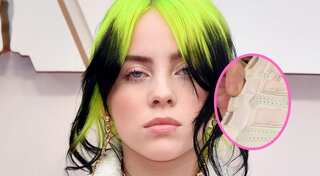 Is it mint-white or pink-white? Billie Eilish' shoes are internet's latest sensation