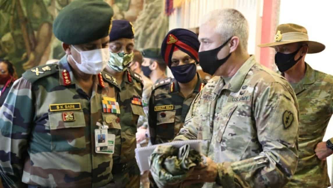 Lt Gen Saini interacts with troops